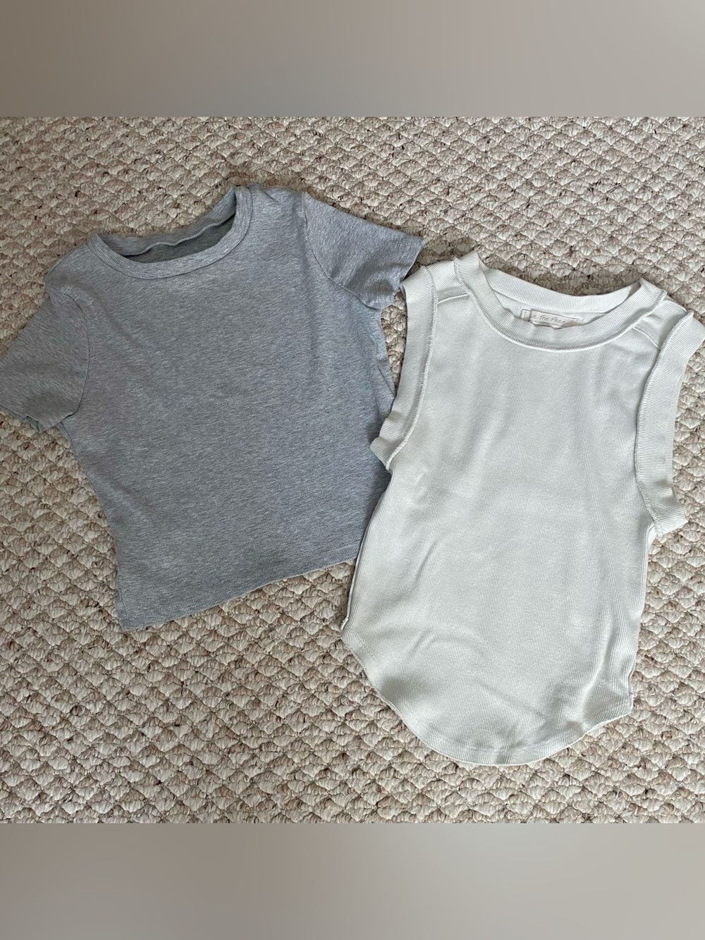 WE THE FREE RIBBED TOP & CROPPED RIBBED TOP - SMALL